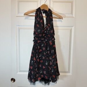 Hell Bunny Black Dress with Red Accents